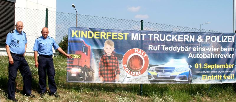 Kinderverkehrssicherheitstag im Autobahnrevier Bautzen 