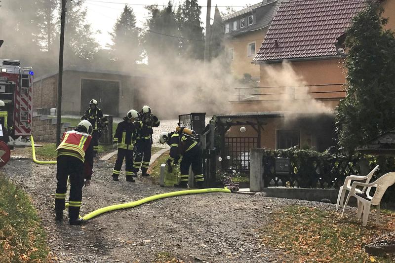 Küchenbrand in Einfamilienhaus