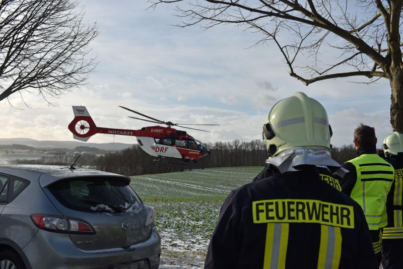 Prischwitz – Nach Schneesturm: Vier Fahrzeuge verunfallen auf S100