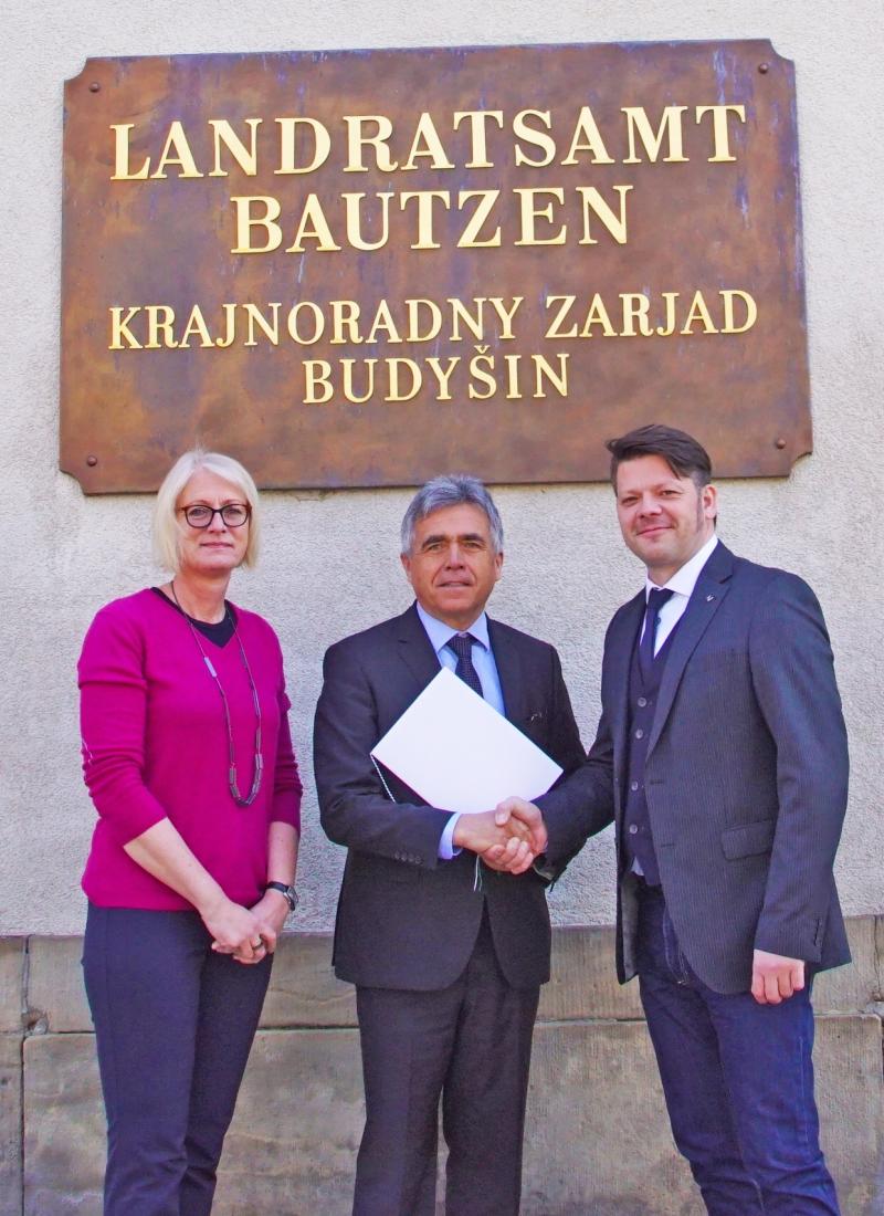 Absichtserklärung des Landkreises Bautzen übergeben