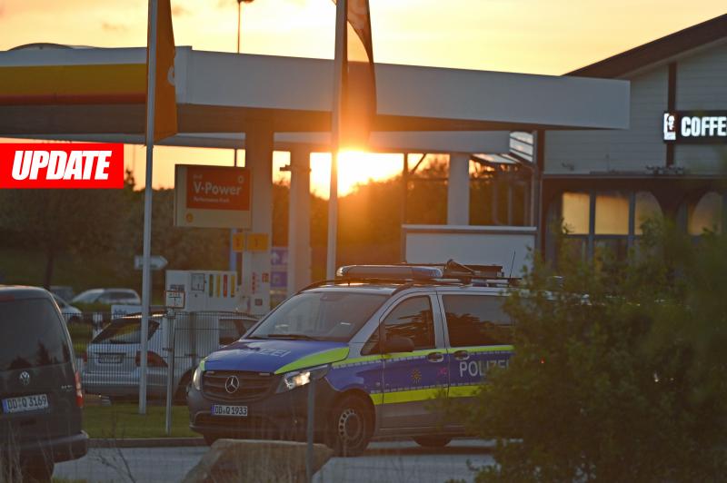 Bewaffneter Raubüberfall: Autobahnrastplatz voll gesperrt
