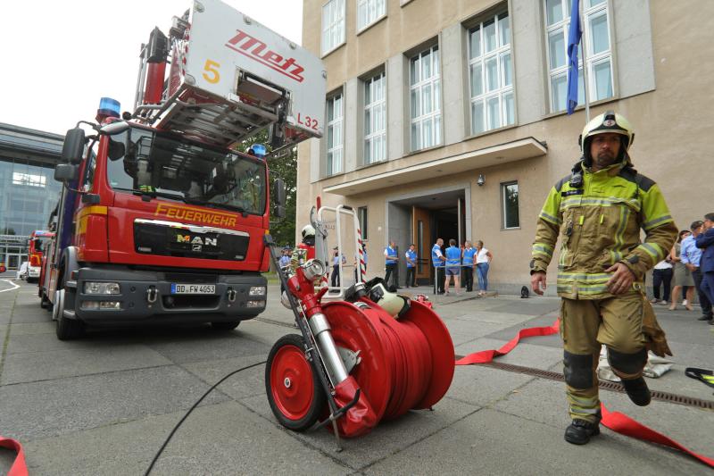Elektrobrand in Werkstattraum des Landtages