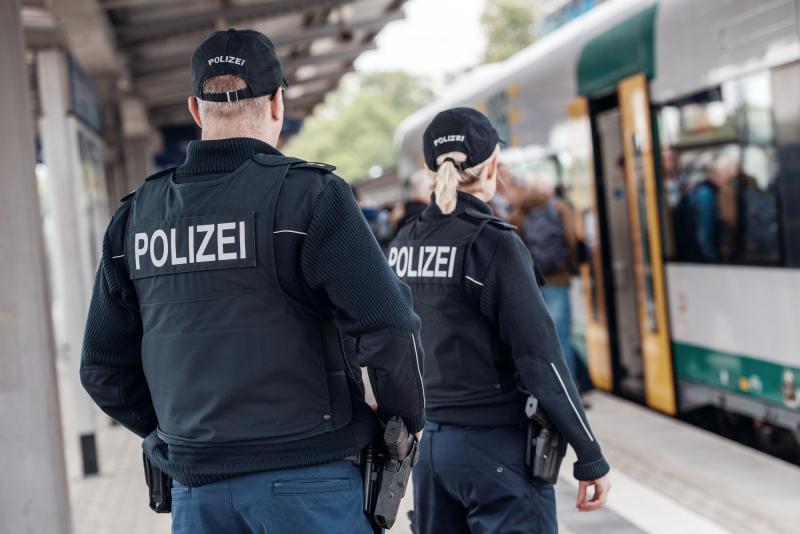Bundespolizei beim Bahnhofsfest in Zittau