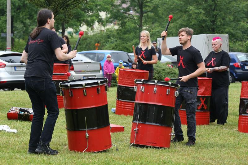 Musiker spielten nach monatelanger Coronapause Hofkonzerte in Gorbitz