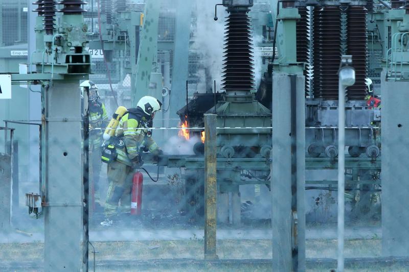 Elektroanlage brannte im Umspannwerk der Deutschen Bahn