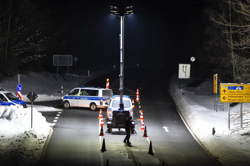 Grenzschließung zur Tschechischen Republik: Bundespolizei im Einsatz