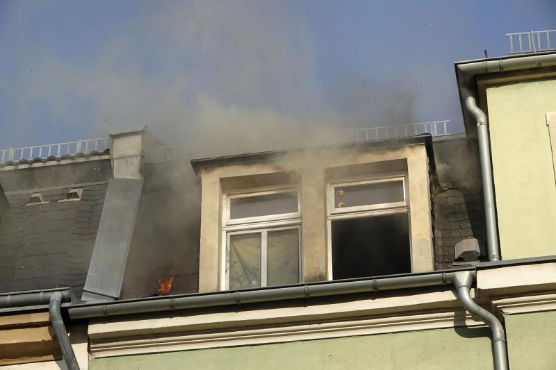 Wohnung und Dachstuhl brannten