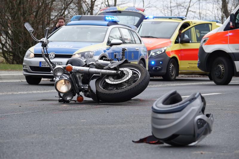 Motorradfahrer stürzte nach Ausweichmanöver
